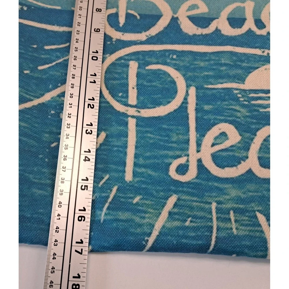 4 Beach Themed Pillow Covers / Cases Summer Vibes Coastal Decor 17x17